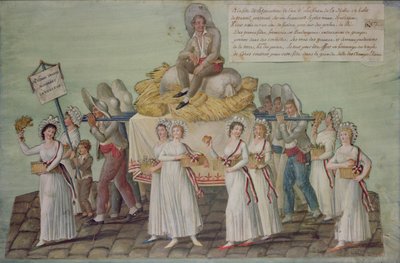 The Feast of Agriculture in 1796 at Paris by P. A. and J.B. Lesueur
